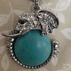 Silver and  Turquoise necklace